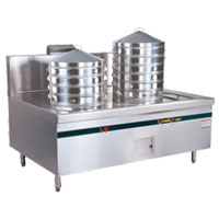 2 Heads Gas Steamer