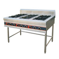Gas Range With 6  Burner