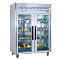 2 Doors Mobile Upright Chiller