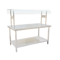 2-Tier Work Table With Dustproof Hood